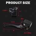 thumbnail image 5 of 7/8" Brake Master Cylinder for Honda TRX 250 300 350 450 FourTrax Rancher Foreman Rincon Recon Sportrax Front Right Brake Lever Replacement Black Honda Master Cylinder Black Honda Master Cylinder, 5 of 5