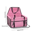 thumbnail image 3 of Xihbxyly Bolsa para Mascotas En El Coche, Transportín de Viaje Seguro, Cómoda Estructura de Malla, Fácil Instalación, Diseño Portátil, Protege El Interior Del Coche, Ideal para Viajes Largos, Tamaño, 3 of 6