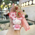 thumbnail image 3 of LLavero de Hello Kitty, colgante de muñeca de dibujos animados Kawaii, llavero de mochila, accesorios de adornos, regalos de joyería para bolso de amigos, 3 of 4