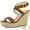 Brown, variant on Allegra K Women's Sandals Slingback Crisscross Espadrille Wedge Sandals Hot Pink 6