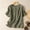 Army Green, variant on Asgosdo Womens Summer Cotton Linen Tops Short Sleeve Crew Neck Loose Fit Shirts Comfy Soft Lounge Blouses