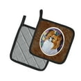 thumbnail image 2 of Carolines Treasures 7041PTHD Papillon Pair of Pot Holders , 7.5HX7.5W, multicolor, 2 of 3
