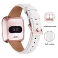 thumbnail image 6 of WFEAGL Versa Band Leather Strap Replacement Wristband for Smart Watch White/Rose Gold, 6 of 7