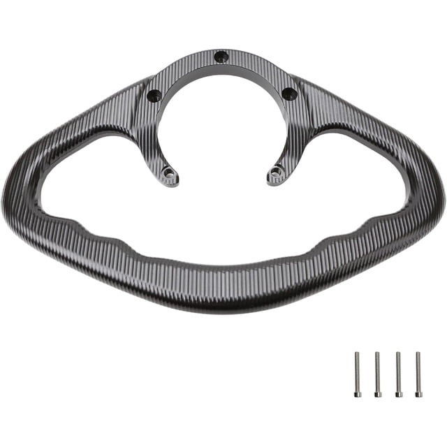 Poignée de Main pour Motocyclette Compatible avec Yamaha YZF-R7 YZF R7 2021-2024 Kawasaki Z800 Z1000 ZX6R 10R, Guidon de Réservoir avec Barre d'Appui, Accoudoir, Poignée d'Essence Noire.
