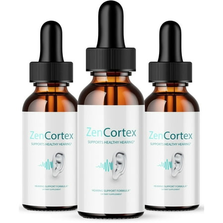 (3 Pack) Zencortex Drops, Zencortex Hearing Support Drops - Advanced Formula for Ear Health, Zencortex Drops, Zencortex 24, Maximum Strength Zen Cortex Reviews