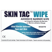 Skin Tac Adhesive Barrier Wipe: 50 Count White