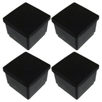 Worgeous 4pcs Non Slip Furniture Pads Square Rubber Anti Skid Caster Cups Leg Coasters Anti Sliding Floor Protectors for Furniture