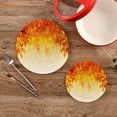 thumbnail image 2 of SKYSONIC Unique Autumn Leaves Pot Holders Trivets, 2 Pcs Heat Resistant Trivets,Fall Music Score Cotton Thread Weave Mats for Hot Pads Pans Pot Bowl Teapot for Kitchen Decor, 2 of 7