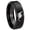 Black Polish Step Edge, variant on Dinosaur Brushed Gray Dome Tungsten Men Ring 10MM