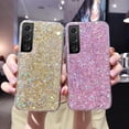 thumbnail image 5 of case for Samsung Galaxy S23 Glitter Case, Cute Sparkle Bling Shiny Diamond Women Girls Cases Rubber Slim Shockproof Drop Phone Protective Cover for Galaxy S23(Silver), 5 of 12