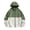 Green, variant on Unisex Lightweight Windbreaker Jacket Hooded Outdoor Rain Coat with Pockets Grey XL