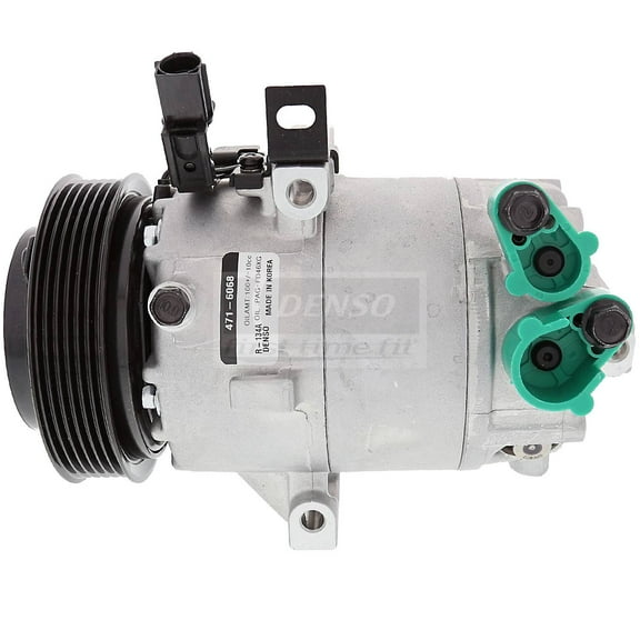 Denso 471-6068 New AC Compressor with Clutch, 1 Pack Fits select: 2012-2013 HYUNDAI ELANTRA, 2012-2013 KIA SOUL