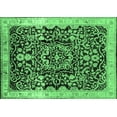 thumbnail image 1 of Ahgly Company Indoor Rectangle Oriental Emerald Green Industrial Area Rugs, 4' x 6', 1 of 1