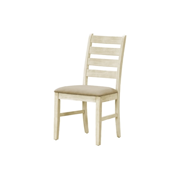 Xukmct 2 Pack Upholstered Seat Side Chair with Wood Frame, Counter Height Dining Chair for Kitchen, Dining Room, Living Room, Beige