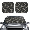 thumbnail image 2 of Haiem Vintage Moon with Plants and Fox Car Windshield Sun Shade (2 Pieces) Foldable Windshield Sun Shade Car Accessories for Truck SUV Pickup-Medium, 2 of 7