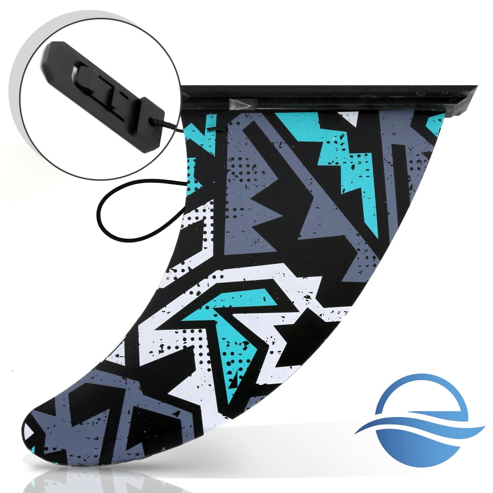 SereneLife PRTSLSUNEWFIN Stand-Up Inflatable Paddle Water Fin for SereneLife Thunder Wave Inflatable SUP Stand-Up Paddle Boards SLSUPB10 and SLSUPB20