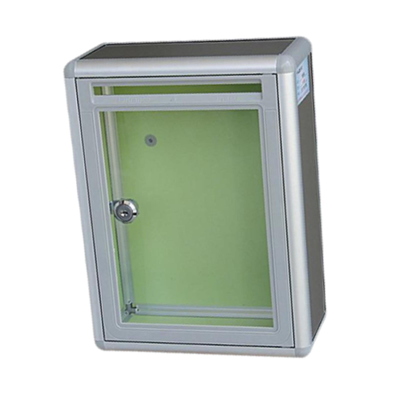 Baoblaze Clear Multifuctional Locking Mailbox for Business front port
