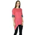 thumbnail image 3 of Phagun Kurti Indien Rose Kurta de Créateur pour Femmes Tunique Décontractée en Rayonne, 3 of 8