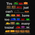 thumbnail image 3 of CafePress - Too Many Trains White Lettering Sweatshirt - Classic Crew Neck Sweatshirt, 3 of 4