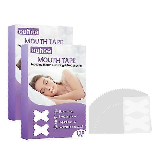 240 piezas de cinta antirronquidos para la boca que ayuda a dormir por la noche y mejora la respiración bucal, reduce la sequedad de la boca y promueve la respiración nasal, cuidado de la salud