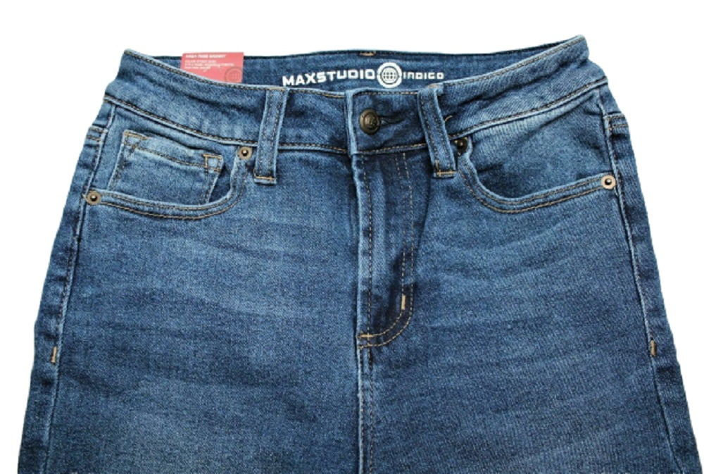 max studio high rise skinny jeans