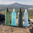 thumbnail image 5 of Collapsible Soft Flask Water Bottle, Leakproof TPU Hydration Bladder with Bite Valve for Marathon Running Trail Hiking Cycling, Foldable Sports Water Bag 500ml, 5 of 5