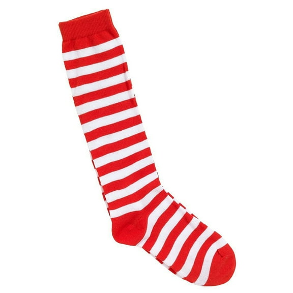 Masteelf Red White Stripe Socks for Warmth and Style Acrylic Size Fits Most