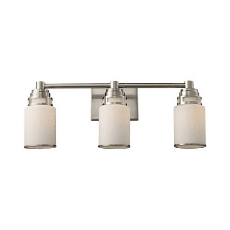 

Bath Lighting 3 Light With Satin Nickel Finish Medium Base 23 inch 300 Watts - World of Lamp