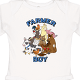 thumbnail image 4 of Inktastic Farmer Boy with Happy Farm Animals Boys or Girls Long Sleeve Baby Bodysuit, 4 of 5