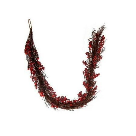 6 battery operated pre lit led cranberry twig garland 6 battery operated pre lit led cranberry twig garland