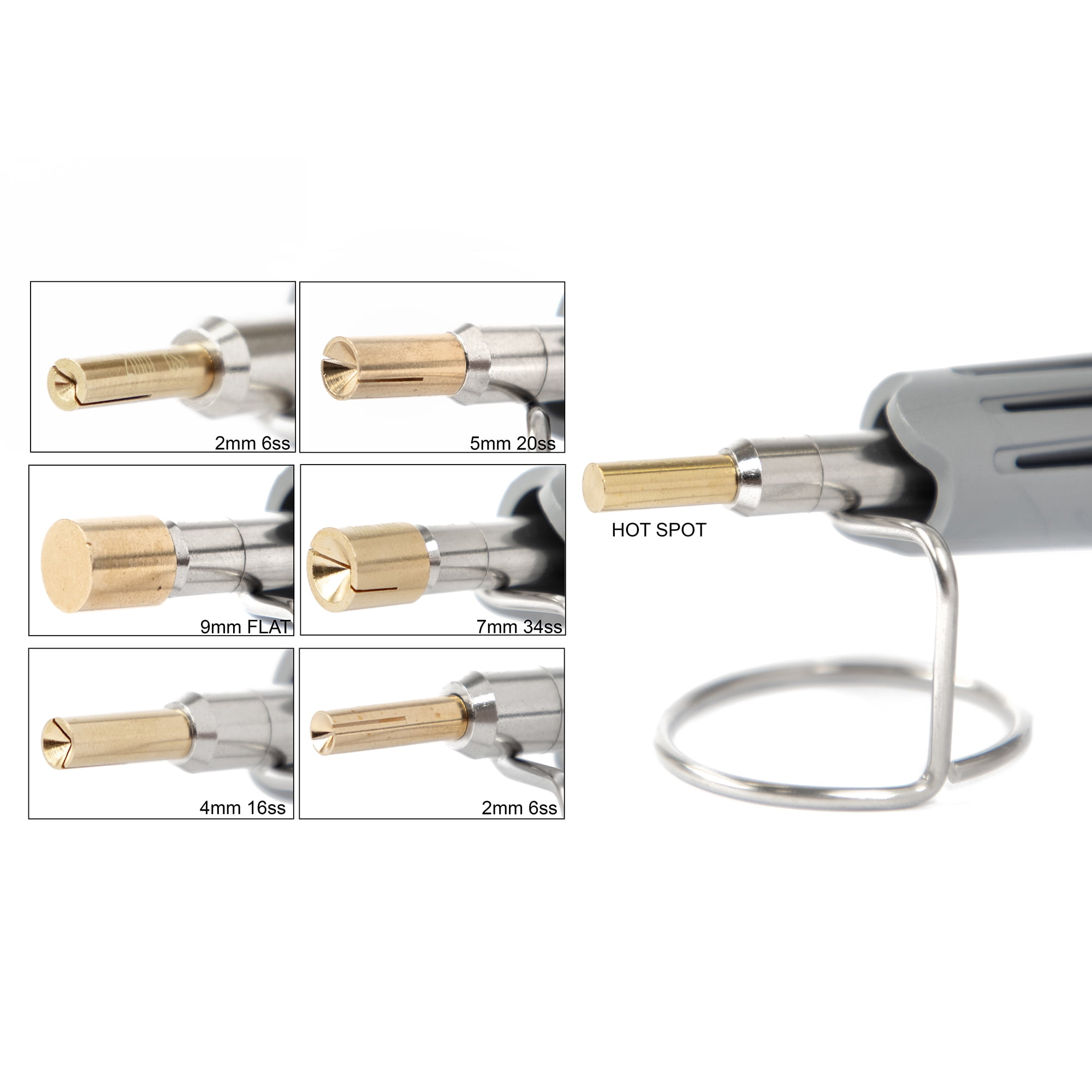 Cousin DIY Hot Fix Tool with 7 Tips - 240 Crystal Pieces for Fabric, Leather, Paper Crafting