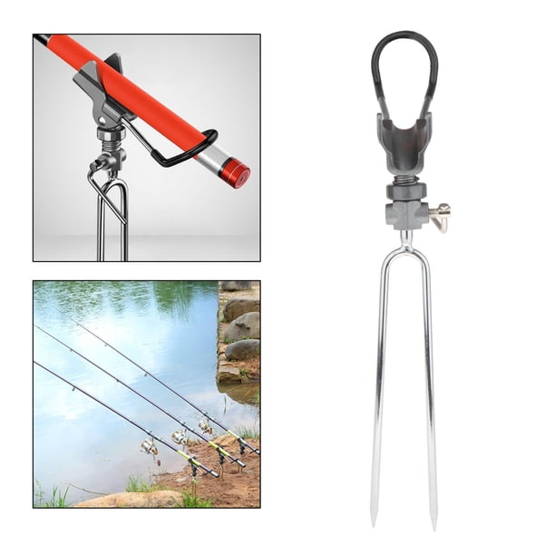 Soporte automático para caña de pescar para soporte de piso, acero inoxidable completo, para lago y segundo Sharpla portacaña