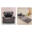 thumbnail image 6 of Kids Sofa Cover, Foldable Cartoon Children Chair with Armrests 2 in 1 Flip Open Couch for Infant Toddler Girls Boys (3 Layers,No fillers), 6 of 7