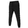 thumbnail image 5 of Ernkv Cargo Pants for Men Fashion Fall Winter Long Trousers High Waist Comfy Lounge Casual Solid Color Soft Safety Full Pants with Pocket Black M, 5 of 7