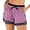 Purple, variant on YouLoveIt Women's Yoga Shorts 2-in-1 Sports Yoga Shorts Double-layer High Waist Workout Yoga Shorts Pants Elastic Waistband Summe Beach Shorts Athletic Sweatpants with Pockets