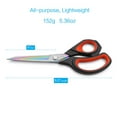 thumbnail image 6 of LIVINGO 9.5" Titanium Coated Hot Forged Fabric Scissors Heavy Duty Sharp Sewing Shears, Red Black, 6 of 6