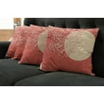 thumbnail image 2 of Ambesonne Japanese Throw Pillow Cover 4 Pack, Cherry Sakura Blossoms, 20", Coral Pale Yellow Plum, 2 of 6
