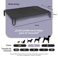 thumbnail image 4 of Cama Elevada ESQUIMAL Negro con Malla Transpirable para Perro Mediano Interior y Exterior, 4 of 7