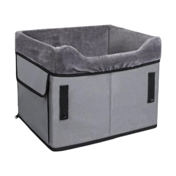 Asiento de coche para perros, suministros para mascotas, para exteriores, para asiento trasero, nido para perros desmontable para vehículos gris