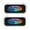 White, variant on Moon Colorful, Carrying Case For Nintendo Switch & OLED Version, Eva Lightweight Shockproof Protective Pouch Case for Game Console & Accessories with 10 Game Card Slot & Wristband, Black