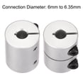 thumbnail image 4 of 6mm to 6.35mm Shaft Coupling 25mmx20mm Coupler Aluminum Alloy Joint Motor, 2 Pack, 4 of 6