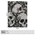 thumbnail image 4 of Qinduosi Rose Skull Halloween Themed Throw Blanket Soft Bed Bedding Warm Flannel Blankets Gifts for Kids Boys Teens Men, Sofa Living Room Bedroom Home Decor, 4 of 6