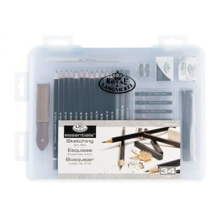 Royal & Langnickel Essentials - 8pc Charcoal Sketching Pencil Set with Mini  Tin 
