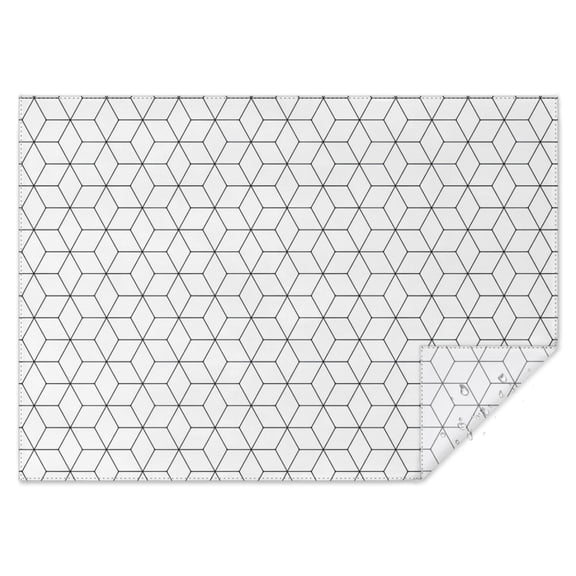 Black White Checkerboard Checkered Pattern Rectangle Tablecloth 60"x84",Waterproof Polyester Rectangle Table Cloth, Wipeable Spillproof Polyester Tablecloth for Dining, Camping, Indoor and Outdoor