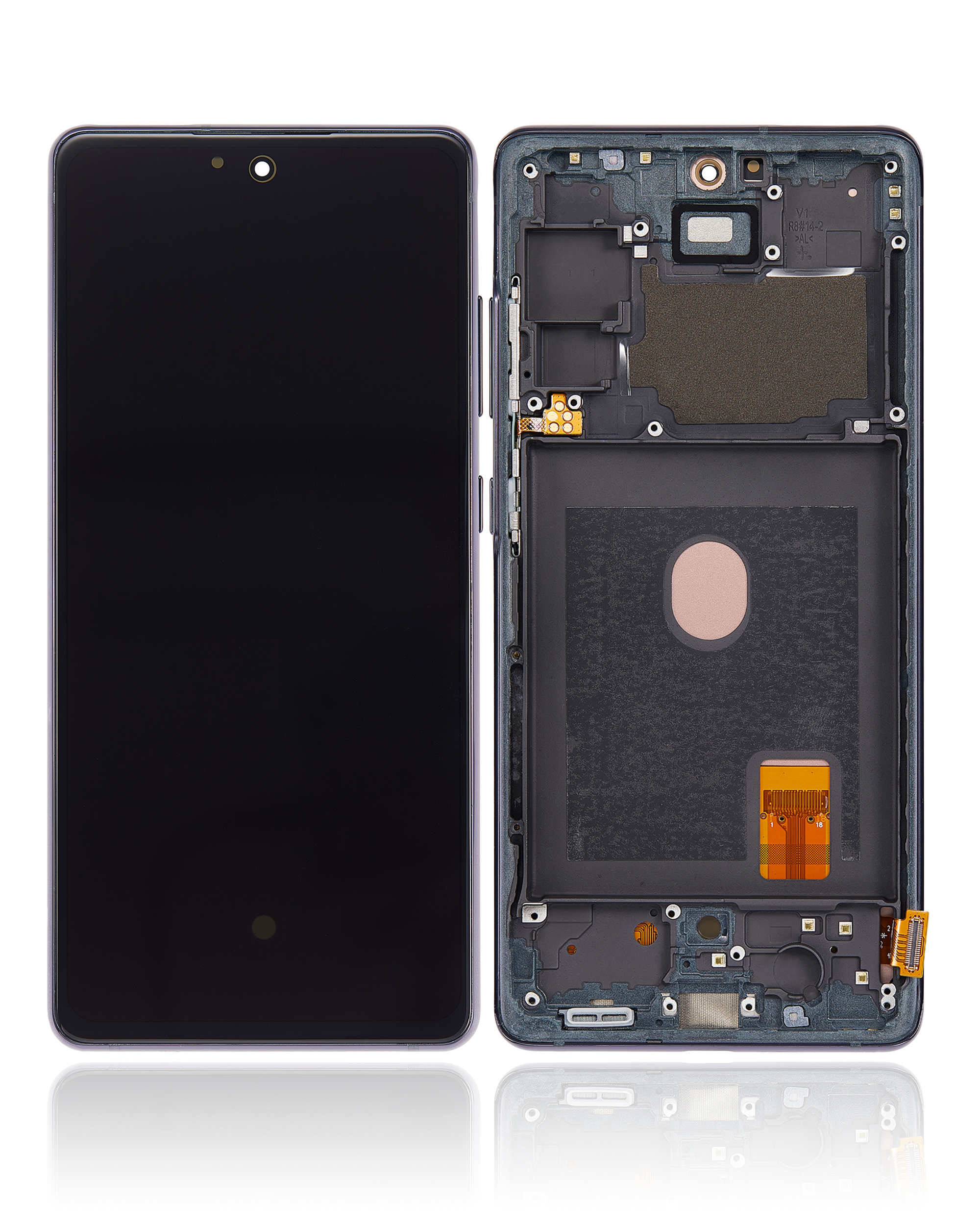 Replacement OLED Assembly With Frame Compatible For Samsung Galaxy S20 FE 4G / 5G (Aftermarket Plus) (Cloud Navy)