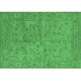 thumbnail image 1 of Ahgly Company Indoor Rectangle Oriental Emerald Green Industrial Area Rugs, 2' x 3', 1 of 4