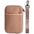thumbnail image 1 of Cartera de viaje tipo pasaporte con ventana emergente para mujer, tamaño grande, color canela, 1 of 9