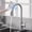 Brushed Nickel, variant on Brushed Nickel And Black Kitchen Sink Tap, Featuring a 360° Swivel And a Pull-Out Sprayer, Adjustable Angle, Single Hole, Single Handle Design, Modern Style