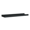 thumbnail image 3 of Picture Frame Ledge Shelves 2 Pcs Black 15.7"x3.5" MDF Wall Display - Floating Shelves for Photos, Artwork, & Small Decor - Space Saving Wall Ledges, 3 of 8