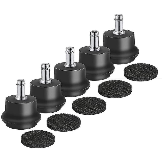 Ruedas giratorias para silla o taburete de oficina de repuesto, 5 uds., para ruedas fijas fijas, apagadas